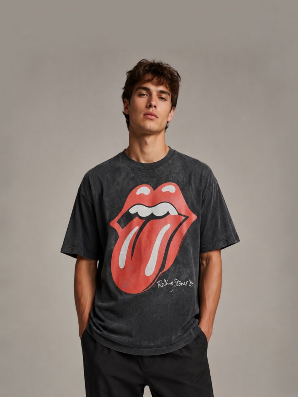 VINTAGE 1989 ROLLING STONES THE NORTH AMERICAN TOUR CONCERT TEE - TONGUE LOGO